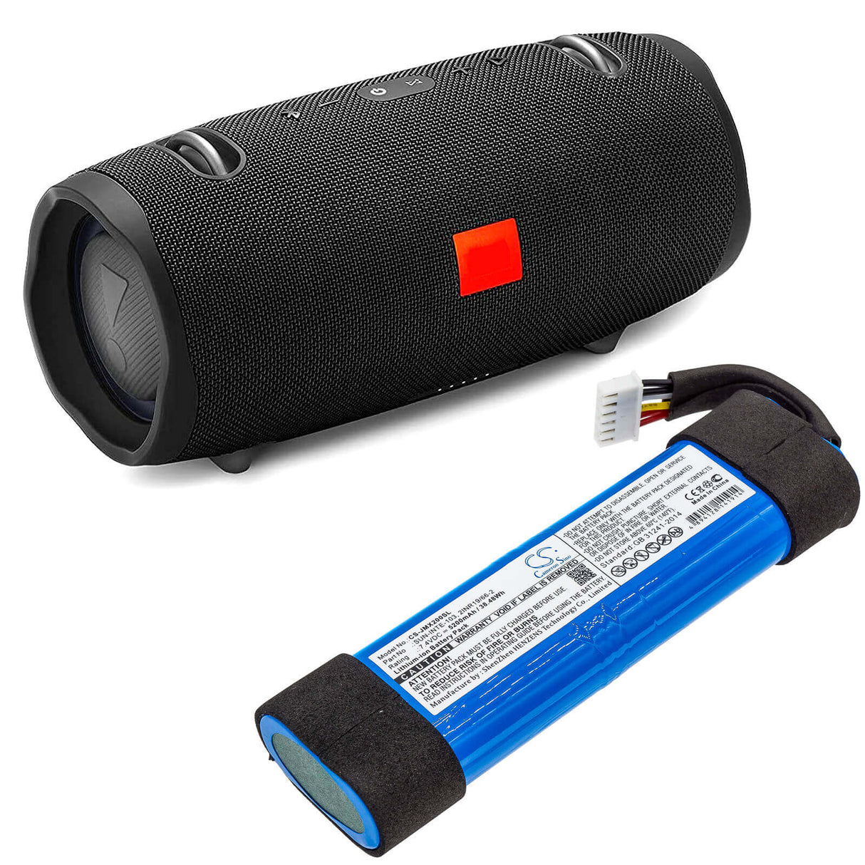 Battery For Jbl, Jblxtreme2blkam, Jblxtreme2bluam 7.4v, 5200mah - 38.48wh Speaker Cameron Sino Technology Limited   