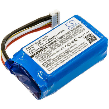3.7V, Li-Polymer, 3600mAh, Speaker battery fits Jbl, Link 10, 13.32Wh