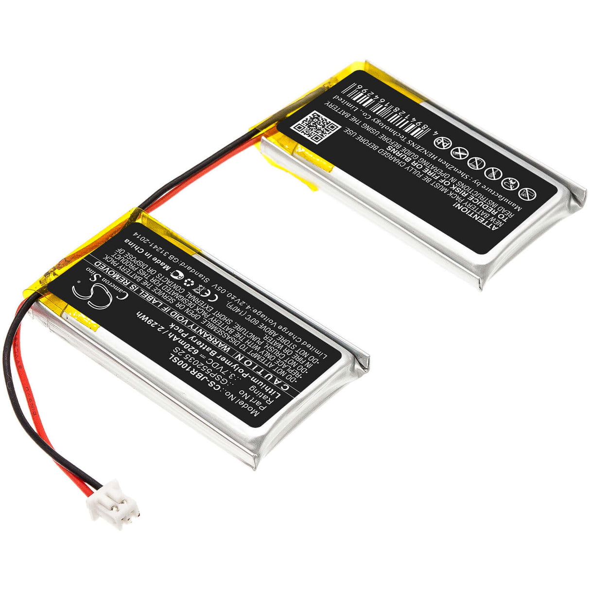 Battery For Jbl, Rock 3.7v, 620mah - 2.29wh Batteries for Electronics Cameron Sino Technology Limited   