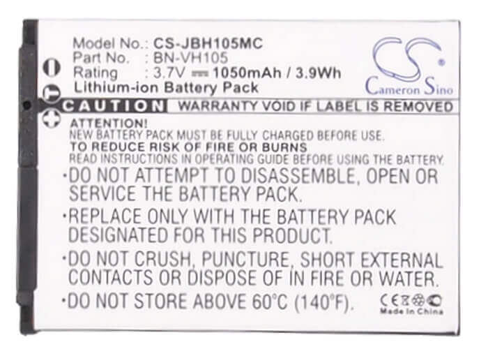 Battery For Jvc Adixxion, Adixxion Action, Gc-xa1, 3.7v, 1050mah - 3.89wh Camera Cameron Sino Technology Limited   