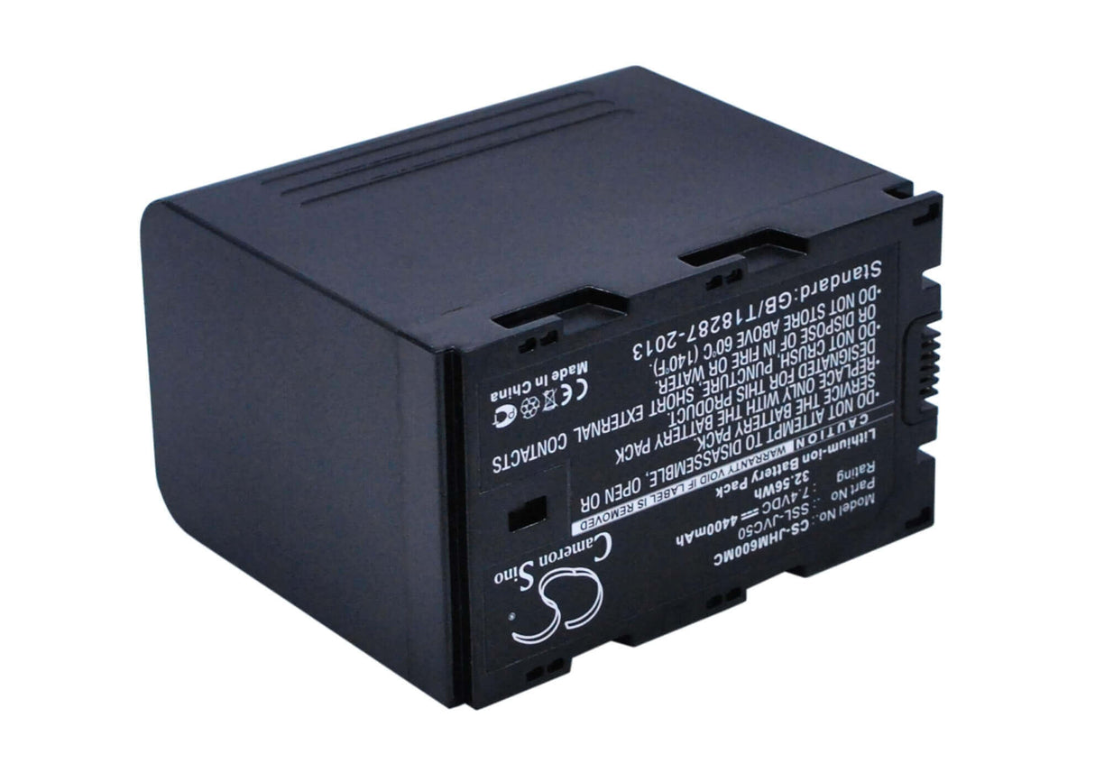 Battery For Jvc Gy-hm200, Gy-hm600, Gy-hm600e, Gy-hm600ec, 7.4v, 4400mah - 32.56wh Camera Cameron Sino Technology Limited   