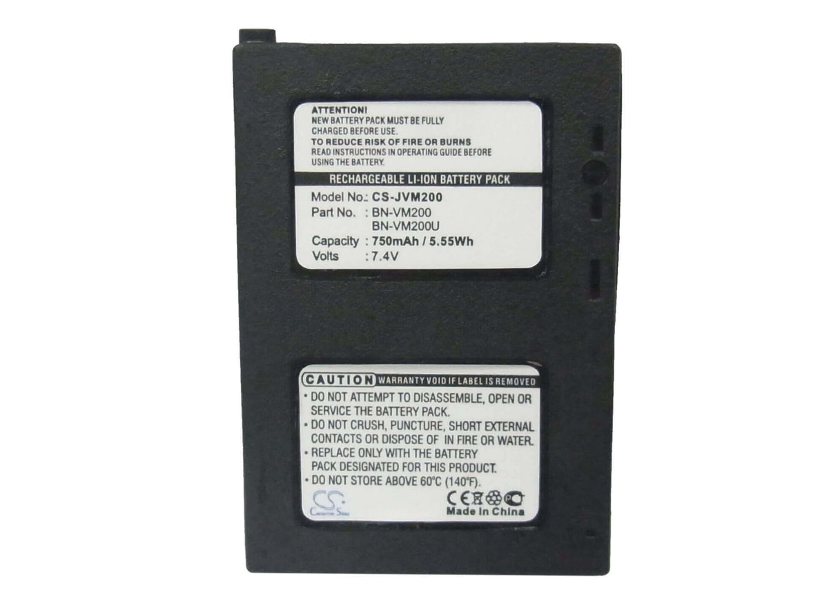 Battery For Jvc Gz-mc100, Gz-mc100ek, Gz-mc100ex, Gz-mc100u, 7.4v, 750mah - 5.55wh Camera Cameron Sino Technology Limited   