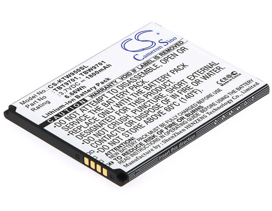 Battery For K-touch S5, S5t, T810 3.7v, 1800mah - 6.66wh Mobile, SmartPhone Cameron Sino Technology Limited   