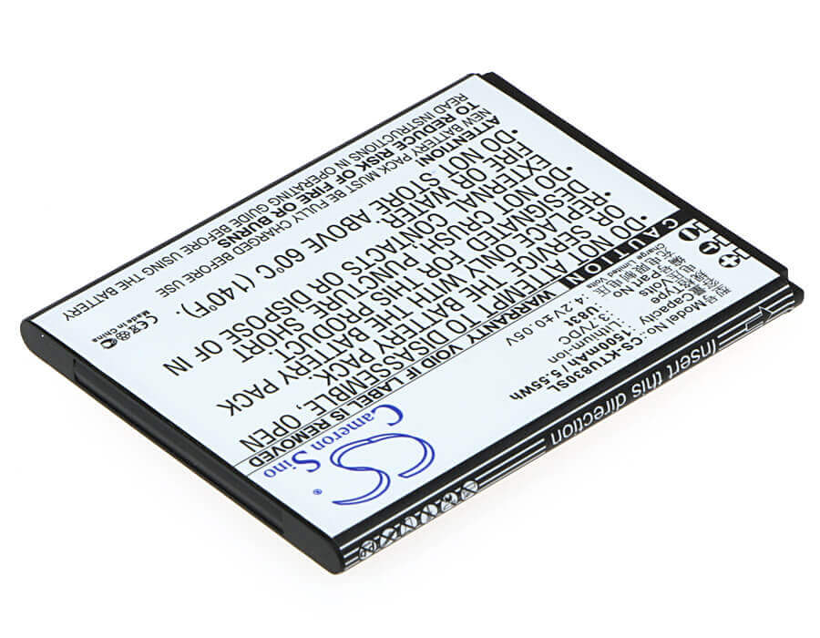 Battery For K-touch U83t 3.7v, 1500mah - 5.55wh Mobile, SmartPhone Cameron Sino Technology Limited   