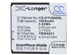 Battery For K-touch U86, E616 3.7v, 1600mah - 5.92wh Mobile, SmartPhone Cameron Sino Technology Limited   