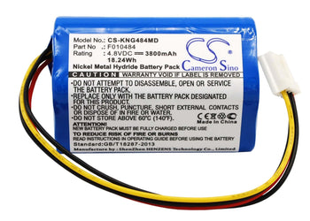 4.8V, Ni-MH, 3800mAh, Medical battery fits Kangaroo, Covidien, 1041411, Kangaroo Epump, 18.24Wh