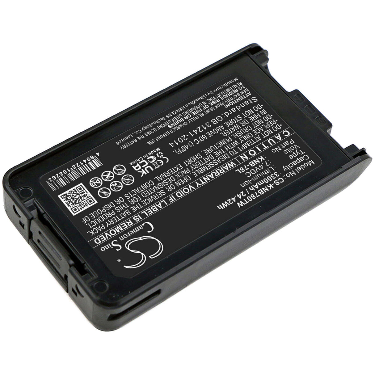 Battery For Kenwood, Nx-220, Nx-320, Nx3200 7.4v, 3300mah - 24.42wh Two-Way Radio Cameron Sino Technology Limited   