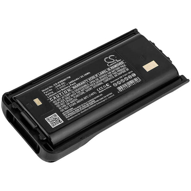 Battery For Kenwood, Nx-240, Nx-240v16p 7.4v, 3400mah - 25.16wh Two-Way Radio Cameron Sino Technology Limited   