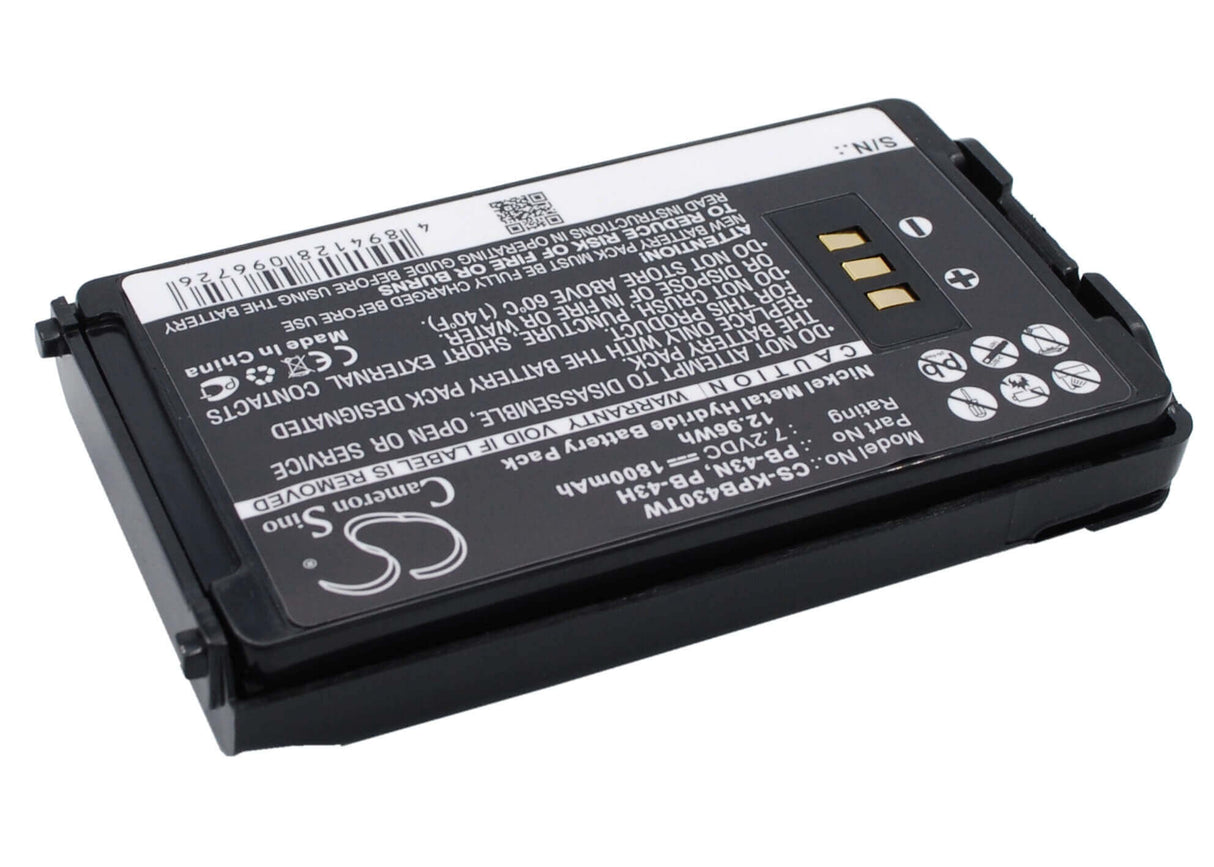 Battery For Kenwood Th-k2at, Th-k4at, Th-k2e 7.2v, 1800mah - 12.96wh Two-Way Radio Cameron Sino Technology Limited   