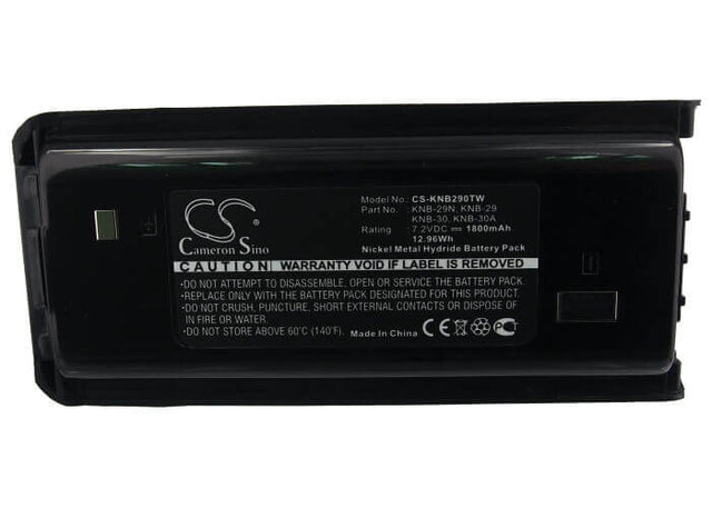 Two-Way Radio Battery For Kenwood Tk-2200, Tk-2202, 7.2v, 1800mah - 12.96wh Two-Way Radio Cameron Sino Technology Limited   