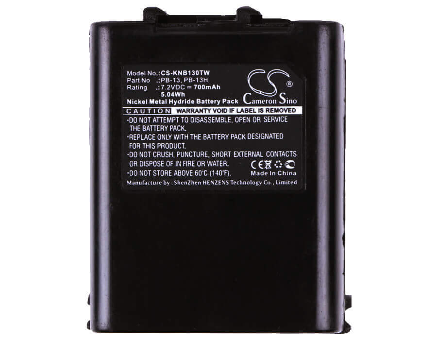 Battery For Kenwood Tk-25a, Tk-26a, Tk-27a 7.2v, 700mah - 5.04wh Two-Way Radio Cameron Sino Technology Limited   