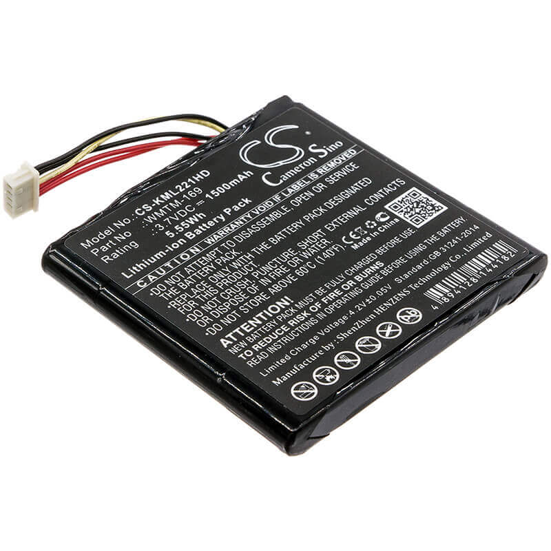 Battery For Kingston, Mlw221, 3.7v, 1500mah - 5.55wh Storage Cameron Sino Technology Limited   