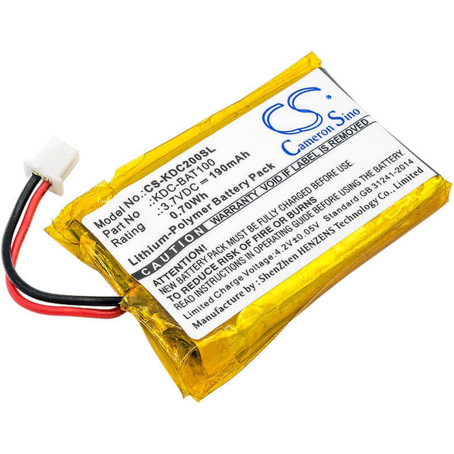 Battery For Koamtac, Kdc-100, Kdc-200, 3.7v, 190mah - 0.70wh Barcode Scanner Cameron Sino Technology Limited   