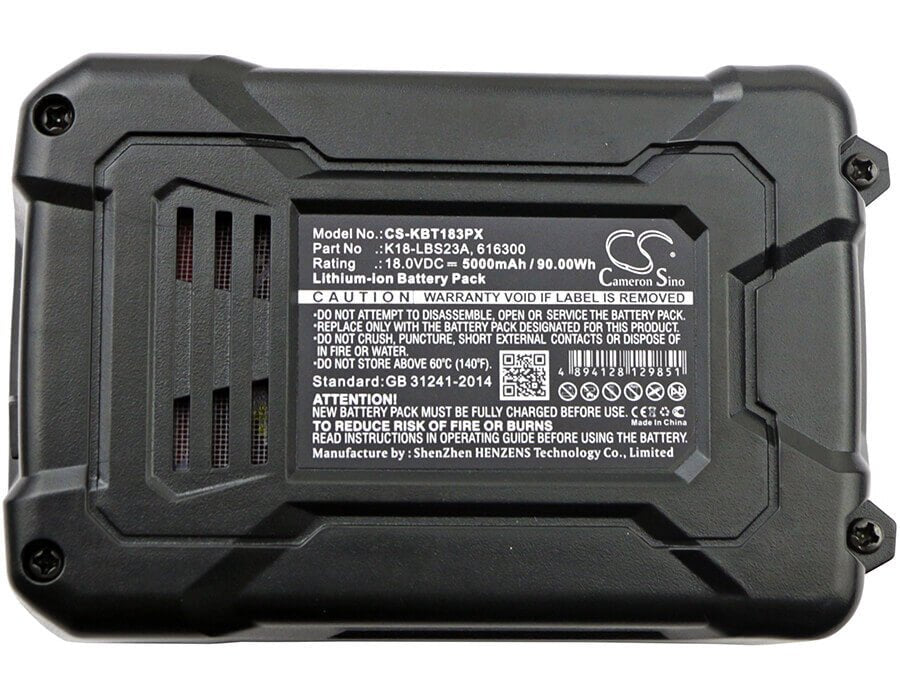 Battery For Kobalt, K18ld-26a 18v, 5000mah - 90.00wh Batteries for Electronics Cameron Sino Technology Limited   