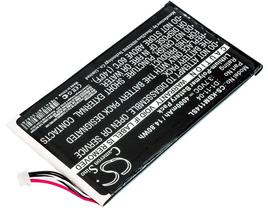 Battery For Kobo, K080-kdn-b, Vox, D1-11-04 3.7v, 4000mah - 14.80wh E-book, E-reader Cameron Sino Technology Limited   