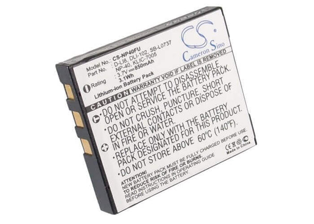 Battery For Kodak Easyshare C763 3.7v, 850mah - 3.15wh Camera Cameron Sino Technology Limited   