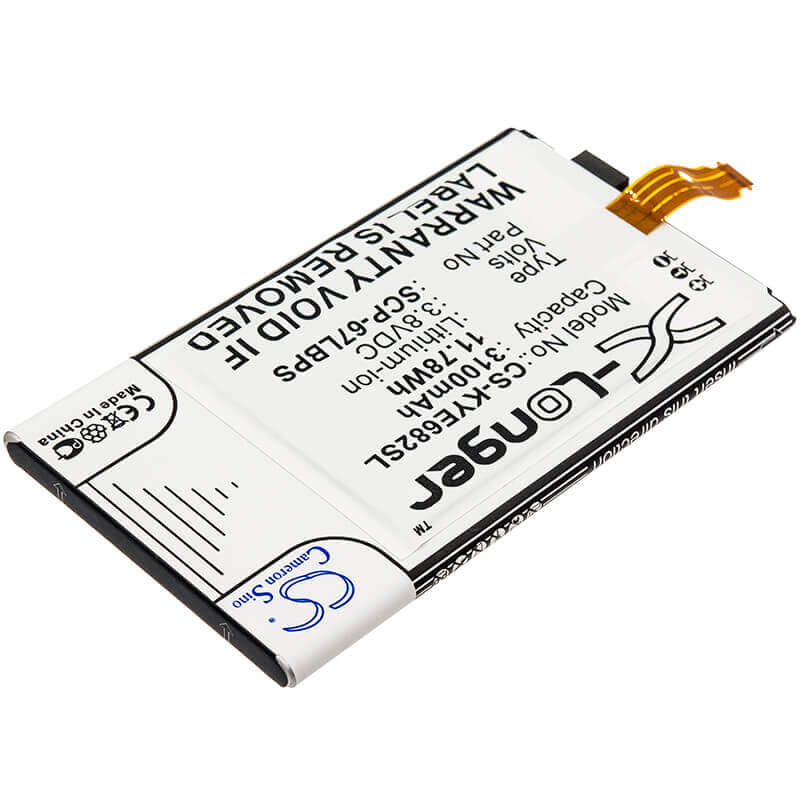 Battery For Kyocera, Duraforce Pro, E6810 3.8v, 3100mah - 11.78wh Mobile, SmartPhone Cameron Sino Technology Limited   