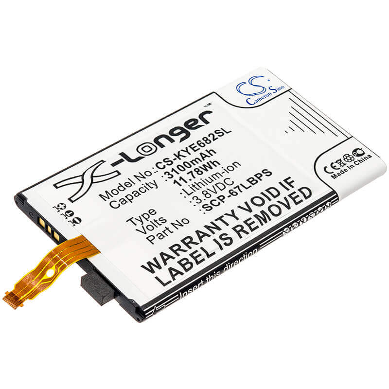 Battery For Kyocera, Duraforce Pro, E6810 3.8v, 3100mah - 11.78wh Mobile, SmartPhone Cameron Sino Technology Limited   