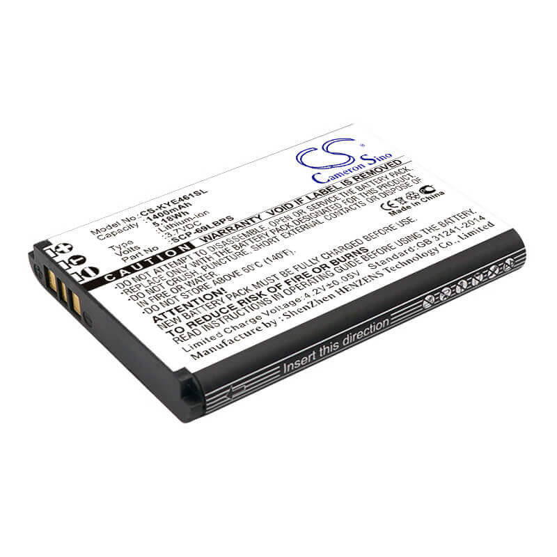 Battery For Kyocera, Duraxtp, Duraxv Lte, E4281 3.7v, 1400mah - 5.18wh Mobile, SmartPhone Cameron Sino Technology Limited   