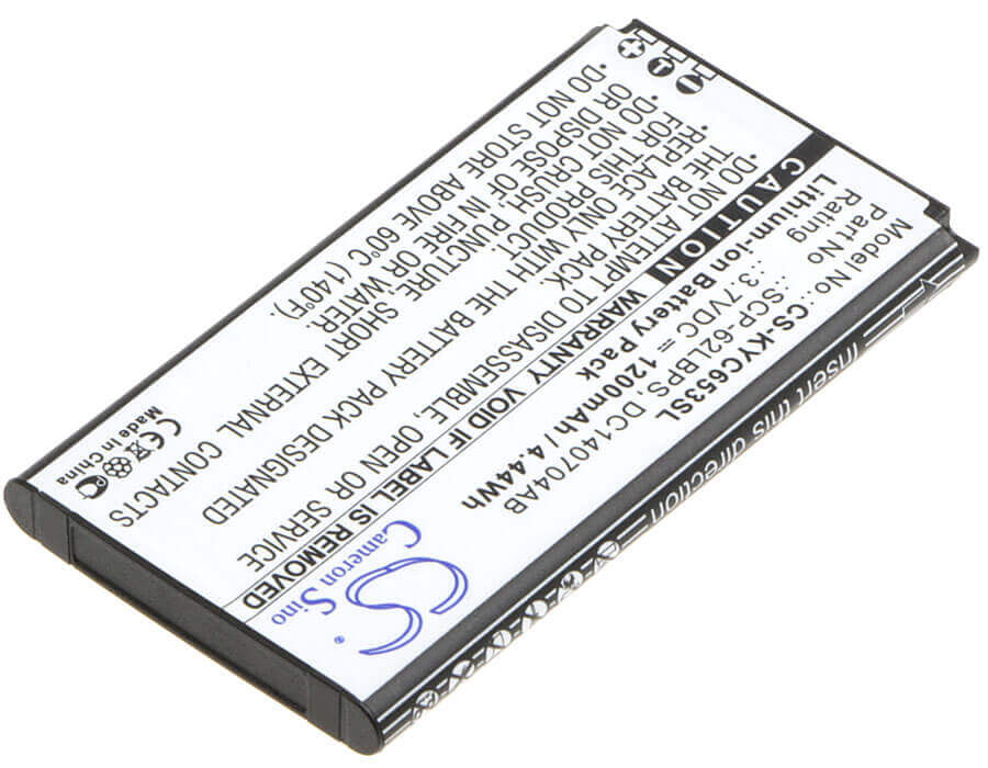 Battery For Kyocera Hydro Life, C6530, C6530n 3.7v, 1200mah - 11.40wh Mobile, SmartPhone Cameron Sino Technology Limited   