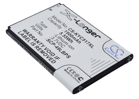 Battery For Kyocera Hydro, Rise, C5170 3.7v, 1500mah - 5.55wh Mobile, SmartPhone Cameron Sino Technology Limited   