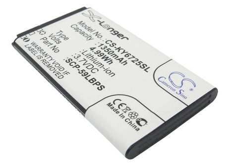 Battery For Kyocera Hydro Vibe, C6725, C6730 3.7v, 1350mah - 5.00wh Mobile, SmartPhone Cameron Sino Technology Limited   