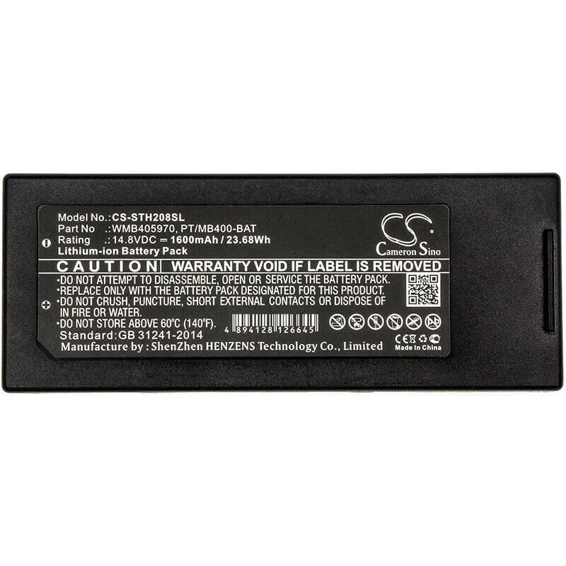 Battery For Lapin, Pt408e, Pt412e, Sato 14.8v, 1600mah - 23.68wh Portable Printer Cameron Sino Technology Limited   