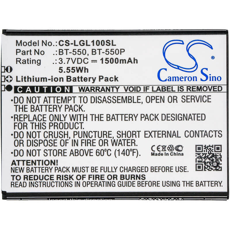 Battery For Leagoo, Lead 1 3.7v, 2000mah - 7.40wh Mobile, SmartPhone Cameron Sino Technology Limited (Suspended)   