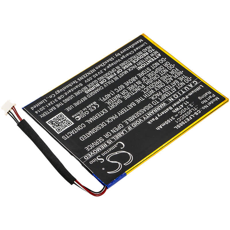 Battery For Leapfrog, 31576, Epic 7 3.7v, 3100mah - 11.47wh Tablet Cameron Sino Technology Limited   