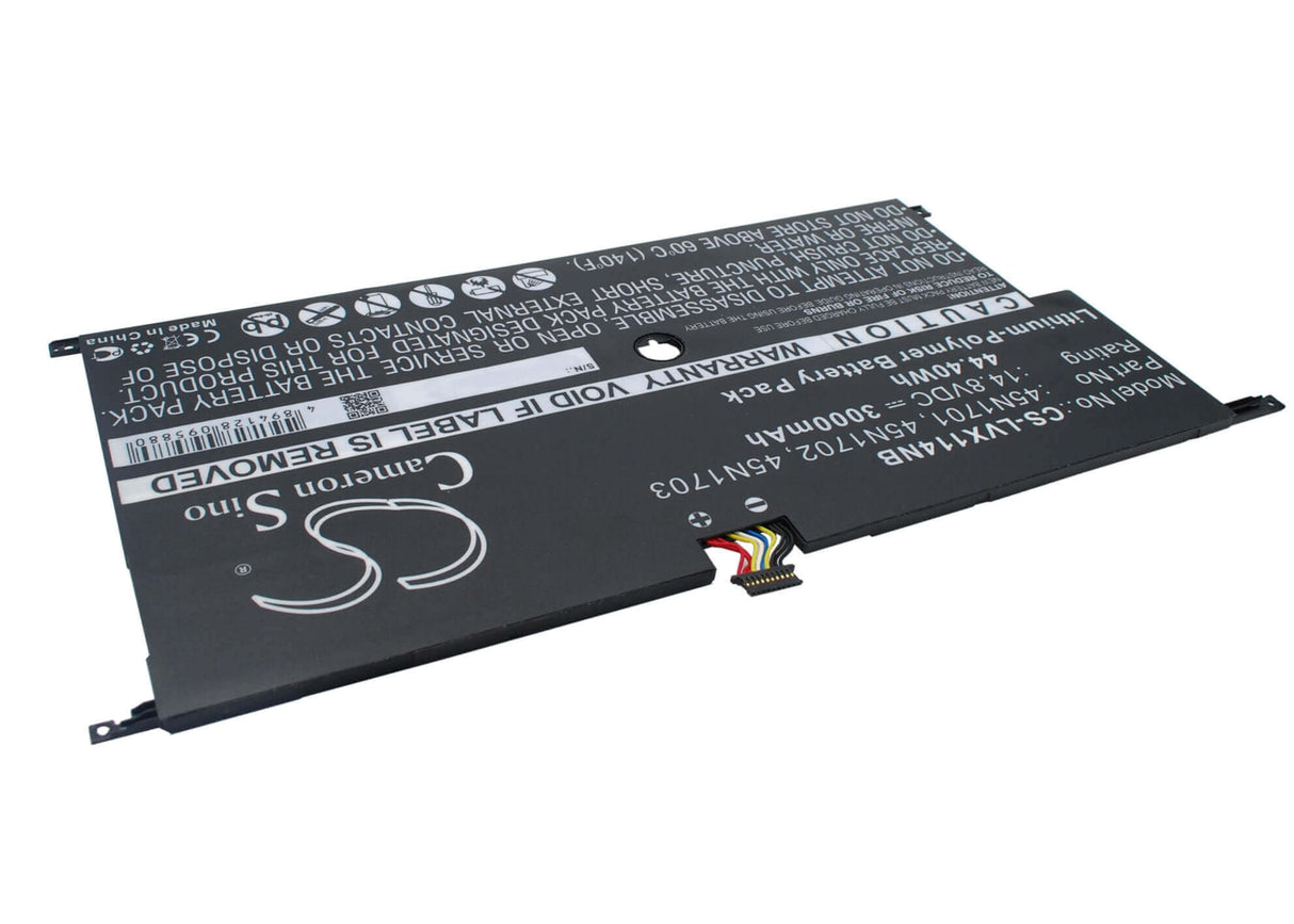 Battery For Lenovo, 20a7, 20a8, Thinkpad X1 Carbon 14 14.8v, 3000mah - 44.40wh Notebook, Laptop Cameron Sino Technology Limited   