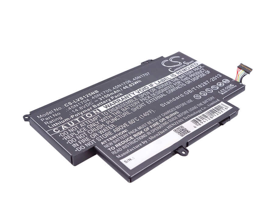 Battery For Lenovo, 20cds00500, 20cds00700, 20cds00800, Thinkpad Yoga S1 14.8v, 3150mah - 46.62wh Notebook, Laptop Cameron Sino Technology Limited   