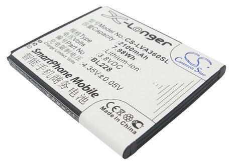 Battery For Lenovo A360t 3.8v, 2100mah - 7.98wh Mobile, SmartPhone Cameron Sino Technology Limited   