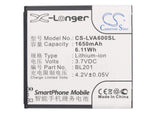 Battery For Lenovo A60+ 3.7v, 1650mah - 6.11wh Mobile, SmartPhone Cameron Sino Technology Limited   