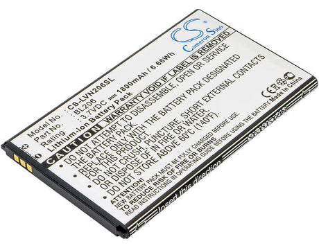 Battery For Lenovo A600e, A630 3.7v, 1800mah - 6.66wh Mobile, SmartPhone Cameron Sino Technology Limited   