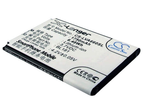 Battery For Lenovo A66t 3.7v, 1750mah - 6.48wh Mobile, SmartPhone Cameron Sino Technology Limited   