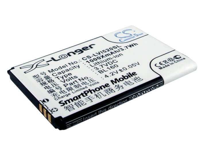 Battery For Lenovo I200, I520 3.7v, 1000mah - 3.70wh Mobile, SmartPhone Cameron Sino Technology Limited   