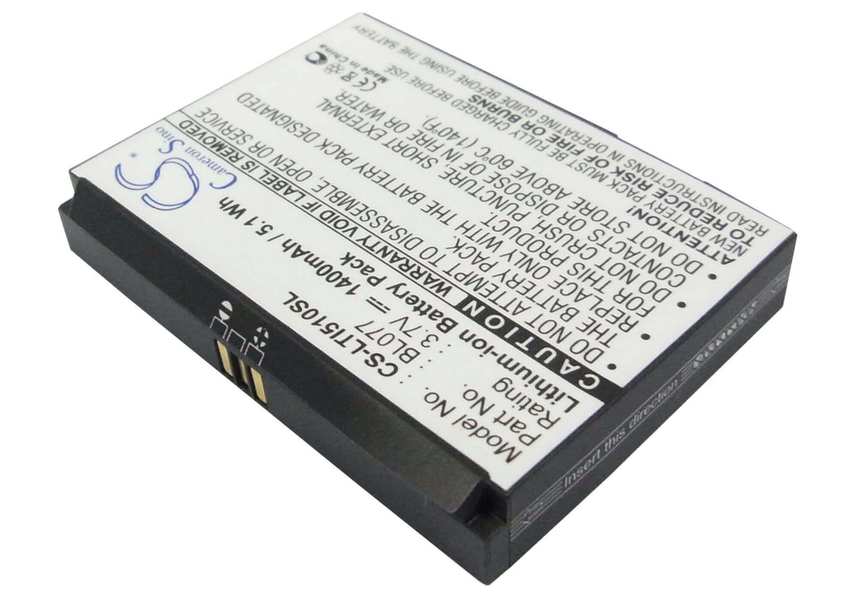 Battery For Lenovo I510 3.7v, 1400mah - 5.18wh Mobile, SmartPhone Cameron Sino Technology Limited   