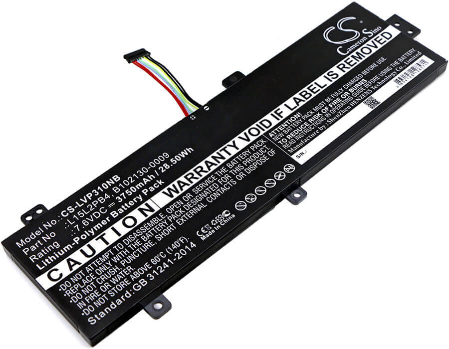 Battery For Lenovo Ideapad 310 15", Ideapad 310 15" Touch, Ideapad 310-15isk 7.6v, 3750mah - 28.50wh Notebook, Laptop Cameron Sino Technology Limited   