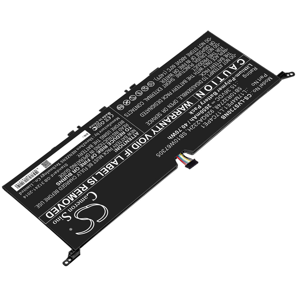 Battery For Lenovo, Ideapad 730s 13, Ideapad 730s-13iwl, Yoga S730 15.36v, 2650mah - 40.70wh Batteries for Electronics Cameron Sino Technology Limited   