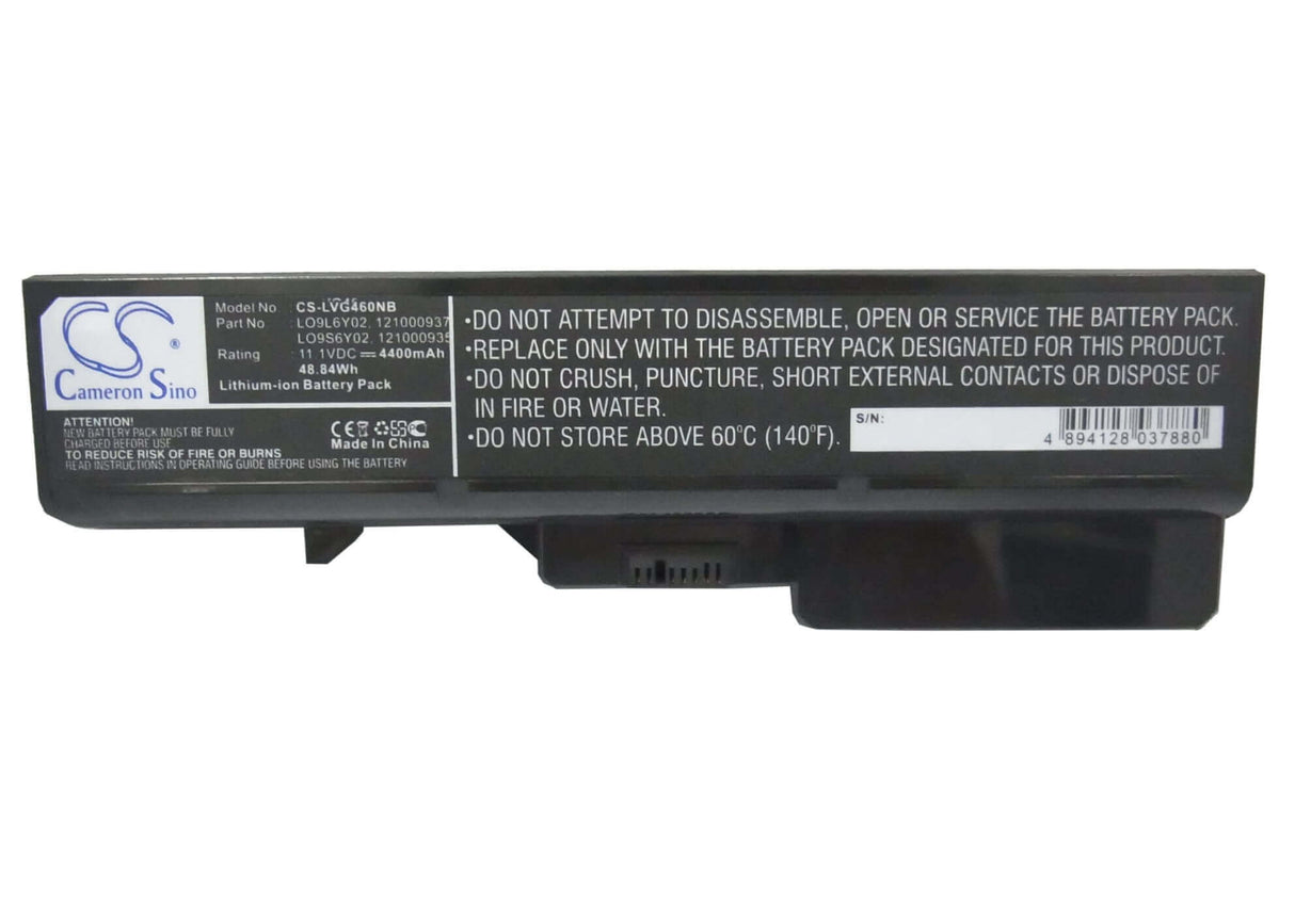 Battery For Lenovo Ideapad G460, Ideapad G460 0677, Ideapad G460 20041 11.1v, 4400mah - 48.84wh Notebook, Laptop Cameron Sino Technology Limited   