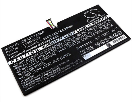 Battery For Lenovo, Ideapad Miix 720, Miix 5 Pro 7.68v, 5300mah - 40.70wh Notebook, Laptop Cameron Sino Technology Limited   