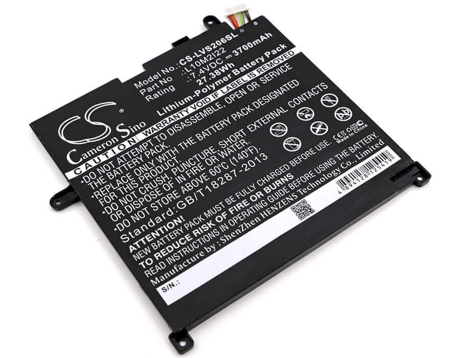 Battery For Lenovo, Ideapad P1, Ideapad S200, Ideapad S206 7.4v, 3700mah - 27.38wh Tablet Cameron Sino Technology Limited (Suspended)   