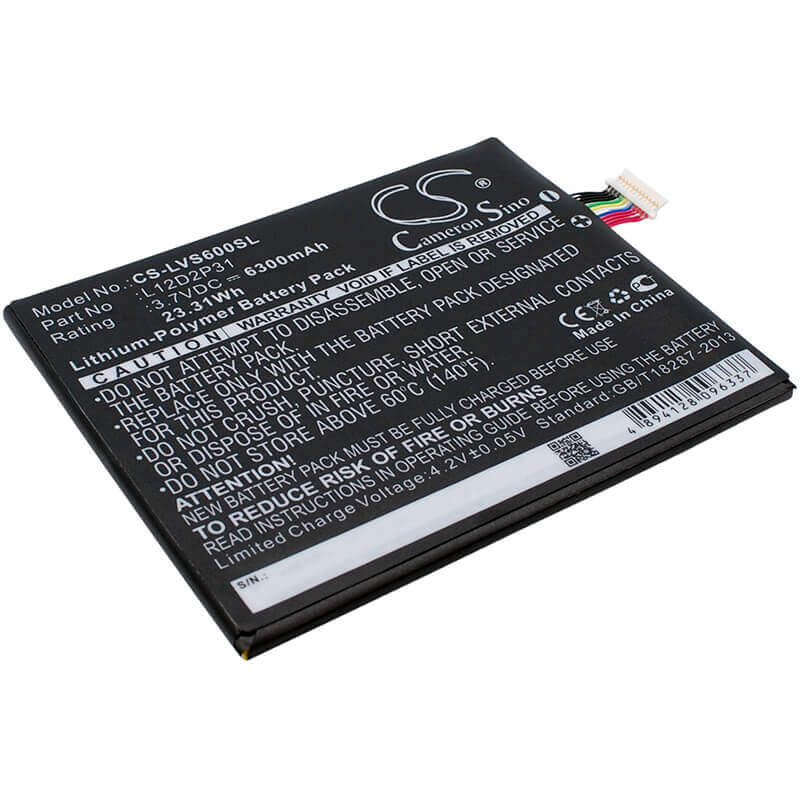 Battery For Lenovo, Ideapad S2110a, Ideatab S2110, Ideatab S2110af 3.7v, 6300mah - 23.31wh Tablet Cameron Sino Technology Limited   