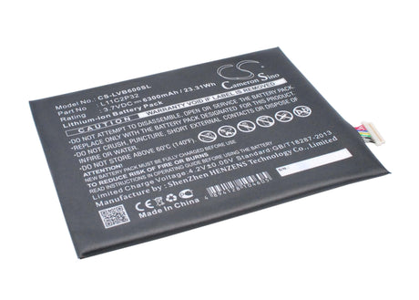 Battery For Lenovo Ideapad S6000, Ideapad S6000f, Ideapad S6000l 3.7v, 6300mah - 23.31wh Tablet Cameron Sino Technology Limited   