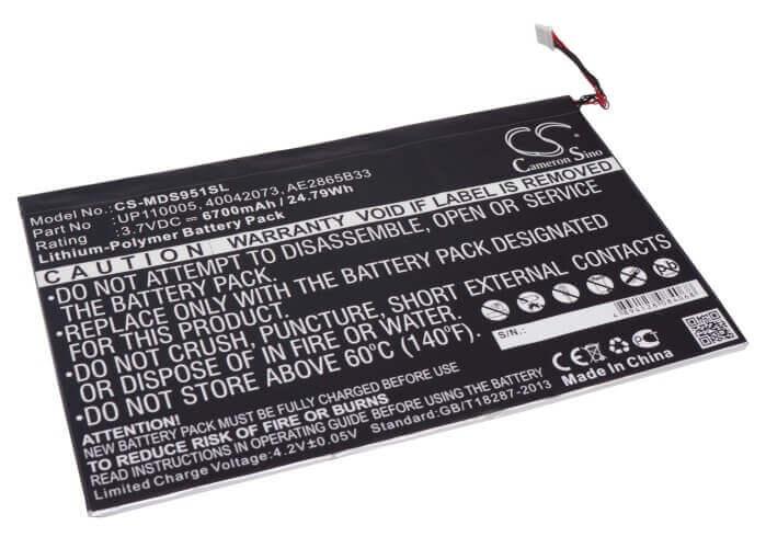 Battery For Lenovo, Ideatab S2109a, Ideatab S2109a-f, Medion 3.7v, 6700mah - 24.79wh Tablet Cameron Sino Technology Limited (Suspended)   