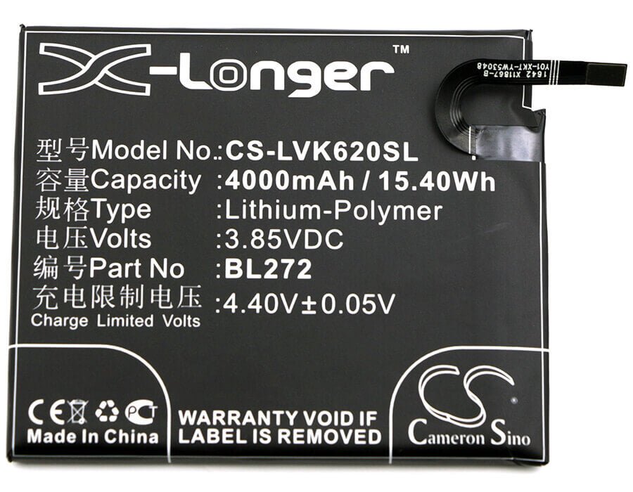 Battery For Lenovo, K33a42, Vibe K6 Power 3.85v, 4000mah - 15.40wh Mobile, SmartPhone Cameron Sino Technology Limited   