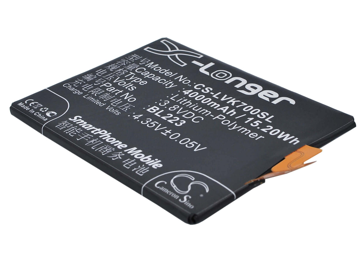 Battery For Lenovo K920, K7, Vibe Z2 Pro 3.8v, 4000mah - 15.20wh Mobile, SmartPhone Cameron Sino Technology Limited   