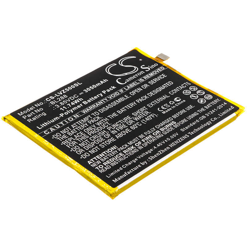 Battery For Lenovo, L78011, L78012, Zuk Z5 3.85v, 3050mah - 11.74wh Mobile, SmartPhone Cameron Sino Technology Limited   