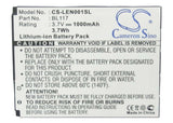 Battery For Lenovo O1 3.7v, 1000mah - 3.70wh Mobile, SmartPhone Cameron Sino Technology Limited   