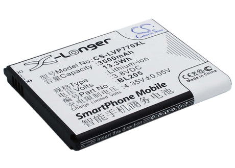 Battery For Lenovo P770 3.8v, 3500mah - 13.30wh Batteries for Electronics Cameron Sino Technology Limited   